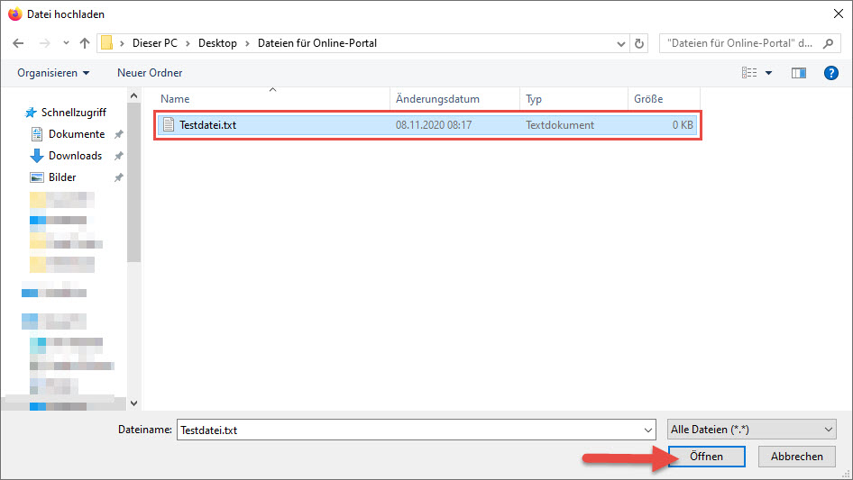 Sekretariatsservice_Dateimanager_Dateie_Auswahl