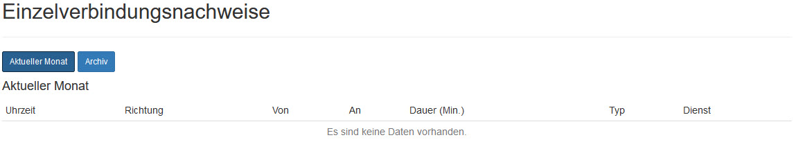 Sekretariatsservice_Einzelverbindungsnachweise_Aktueller Monat