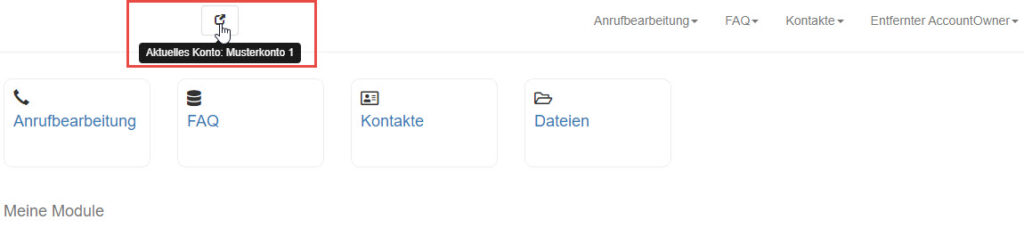 entferntes Konto