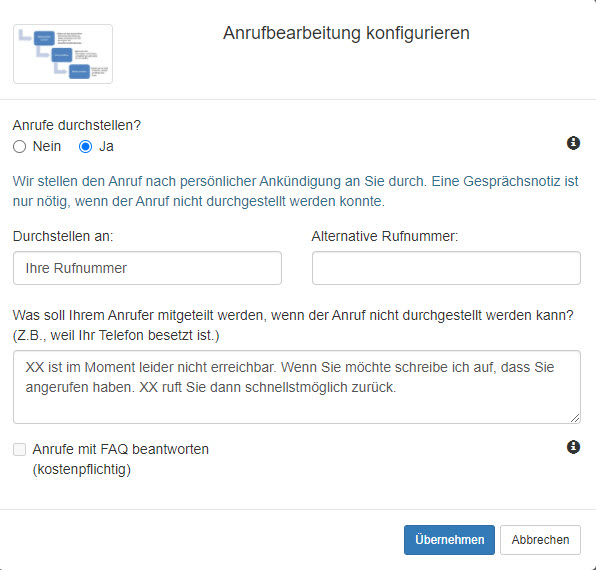 Anrufe Durchstellen Telefon Sekretariat Vorzimmer